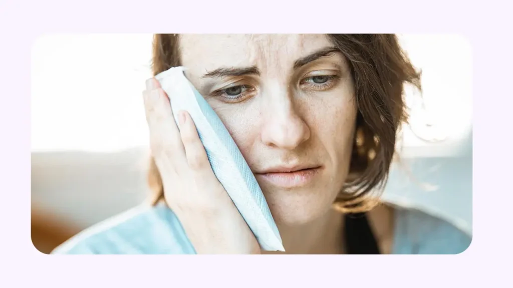 استفاده از کمپرس گرم برای کاهش درد گوش 