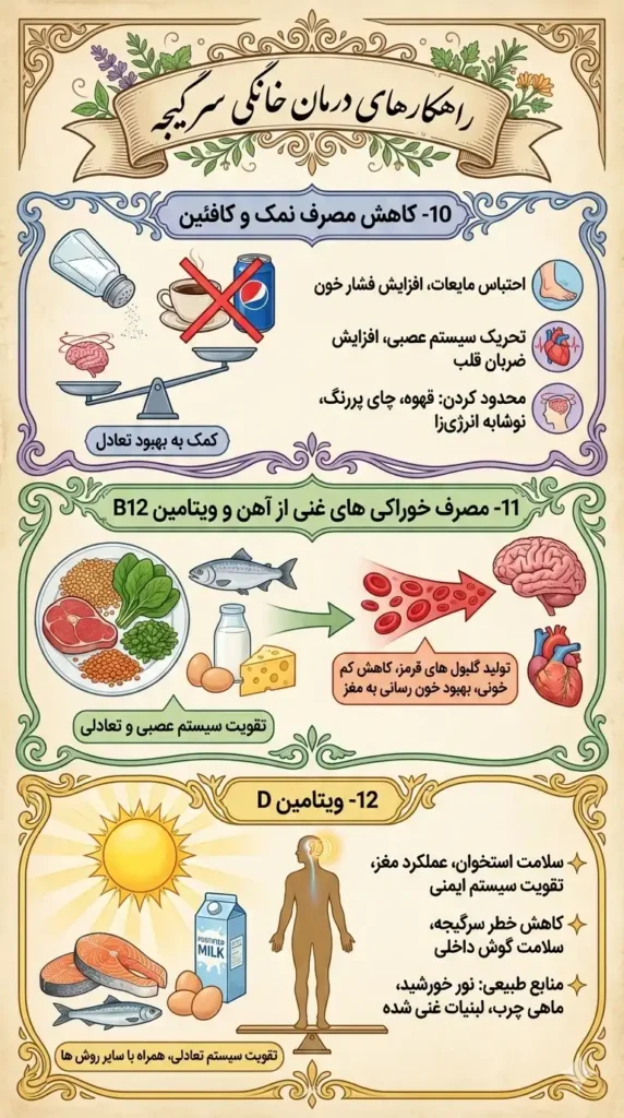 درمان خانگی سرگیجه
