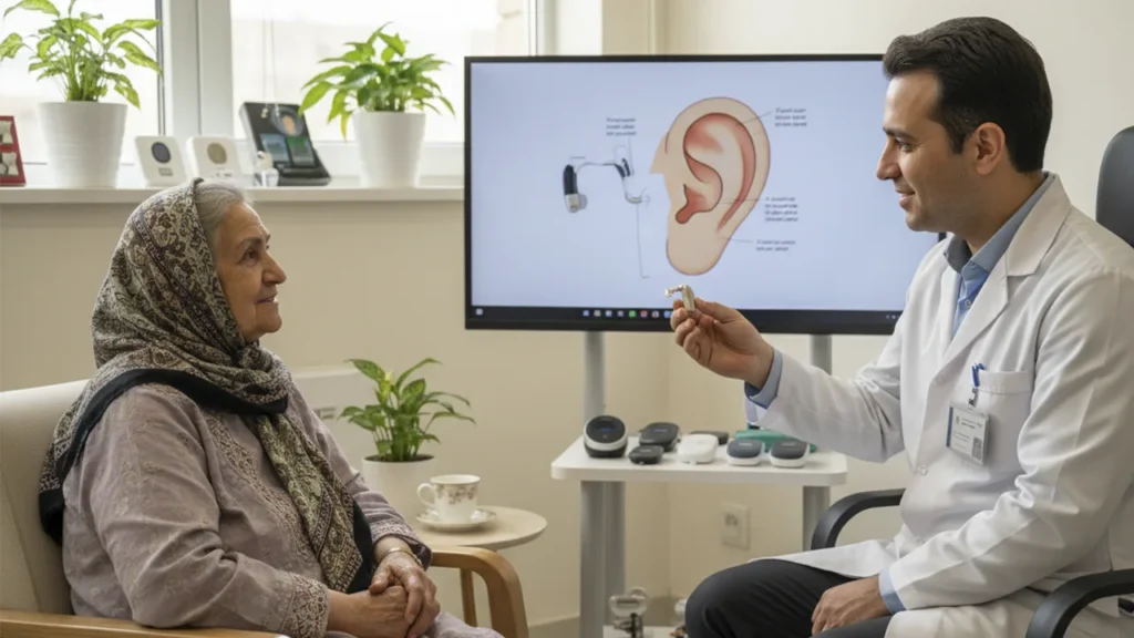 احساس راحتی در مطب شنوایی سنج