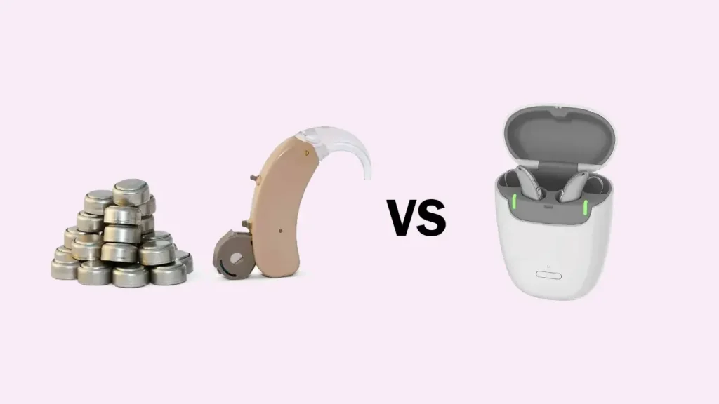 مقایسه سمعک شارژی با با باتری خور