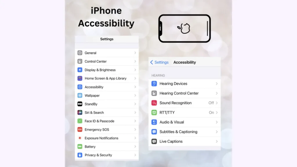 Accessibility در تنظیمات آیفون