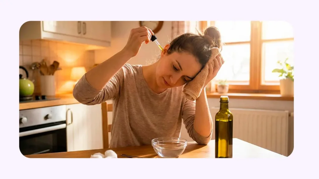 درمان گوش درد با روغن زیتون ولرم