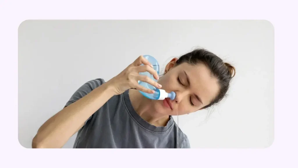 سرم شستشو بینی برای گوش درد